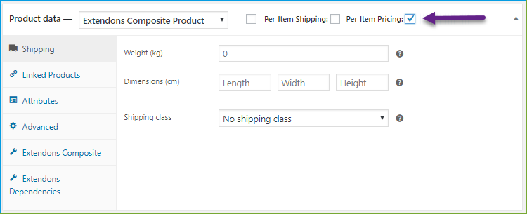 WooCommerce composite products -  per item price